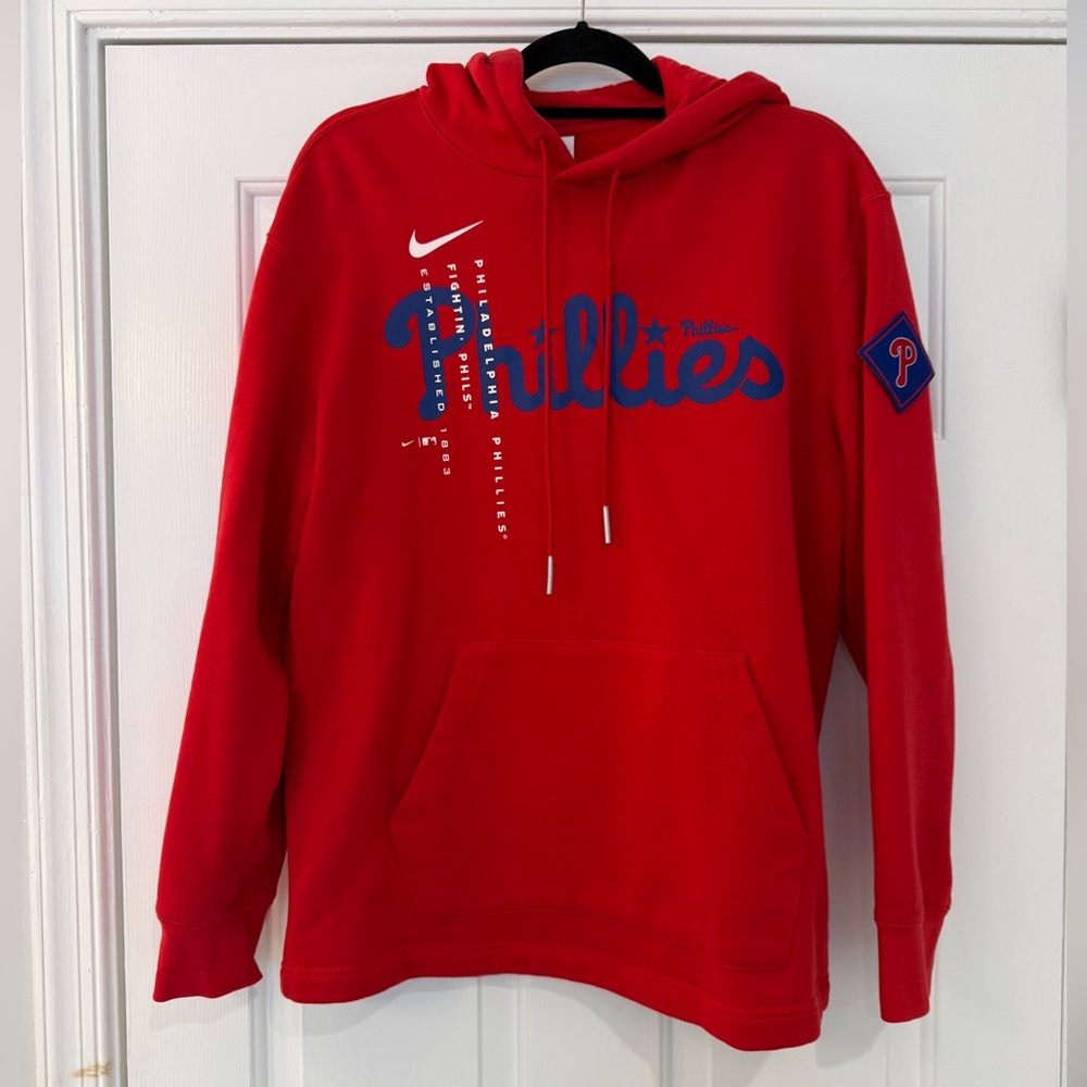 Nike Philadelphia Phillies Hoodie Red Medium